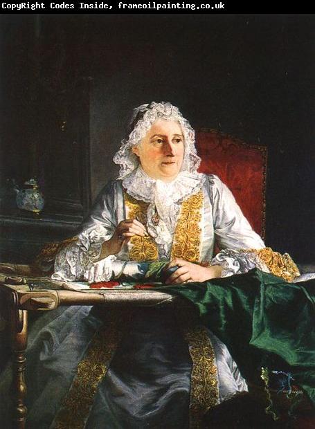 Aved, Jacques-Andre-Joseph Portrait of Mme Crozat